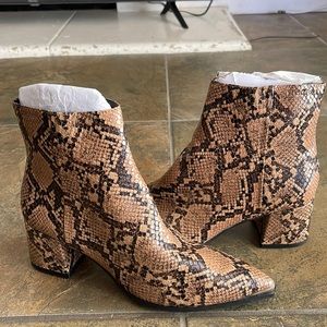 Snake skin boots